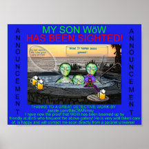WoW Has Been Sighted! Posters