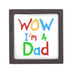WOW I'm a Dad T-shirts and GIfts Premium Trinket Box
