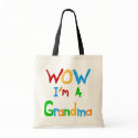 WOW I'm a Grandma T-shirts and Gifts bag