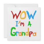 WOW I'm a Grandpa T-shirts and Gifts Personalized Invitation