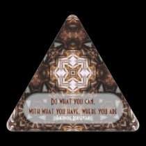 WOW Quotes: Do What You Can.. Triangle Sticker stickers