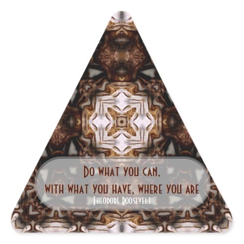 WOW Quotes: Do What You Can.. Triangle Sticker sticker