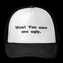 Wow! You sure are ugly. hats