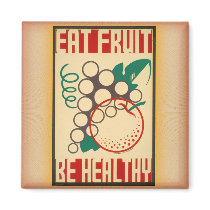 WPA Eat Fruit / Be Healthy magnet by RockingHorseGraphics WPA Eat Fruit / Be Healthy magnet