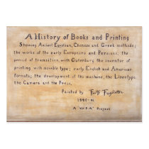 WPA Murals 1 ~ ATC Business Card Templates