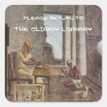 WPA Murals 2 bookplate ~ sticker