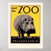 WPA Poster for the Philadelphia Zoo
