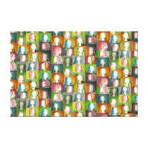 Wrapped Canvas dreads reggae cyberlocks rave dance Canvas Print