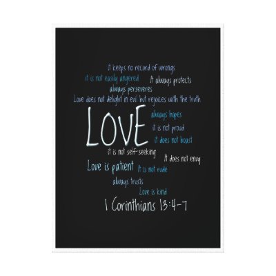 Wrapped Canvas Print - Love Is Patient Mix