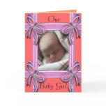 Wrapped in Love Baby Announcement Card