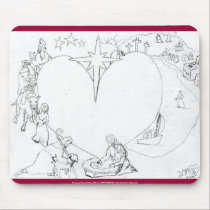 Wrapped in the arms of His Love mousepads