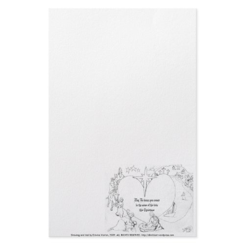 Wrapped in the arms of His Love stationery