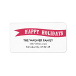 Wrapped With Love Holiday Address Labels labels