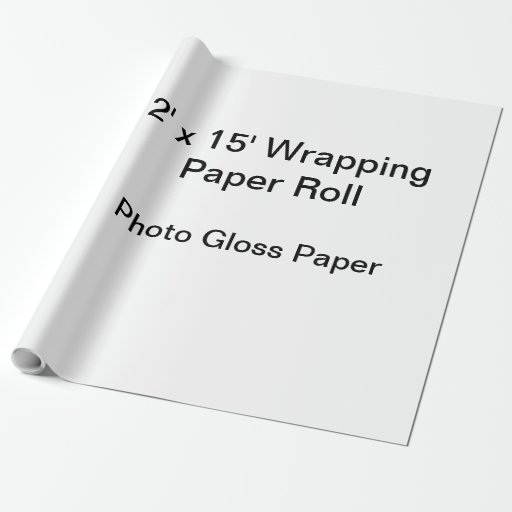 Matte Wrapping Paper, 30" x 15' Zazzle