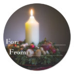 Wreath and Candle • Christmas Sticker