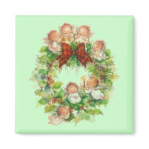 wreath-angels magnets
