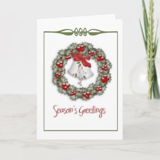 Wreath & Bells Card card