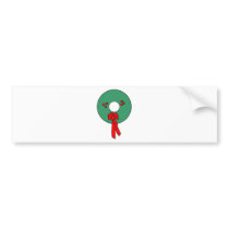 wreath bumper stickers by pollop wreath bumper stickers