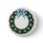 Wreath Christmas Button