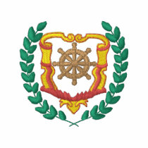 Wreath Crest embroidered shirts