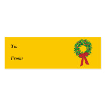 wreath gift tag business cards by jtgauntt wreath gift tag business cards