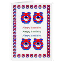 Wreath - HappyBirthday Birthday Greeting Cards
