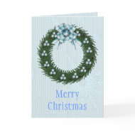 Wreath Merry Christmas Card card
