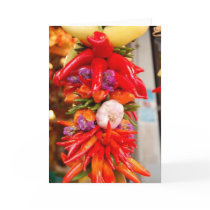 wreath peppers1 cards by SeattleImagery wreath peppers1 cards