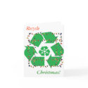 Wreath Recycle Christmas Note Card by darshe40 Wreath Recycle Christmas Note Card