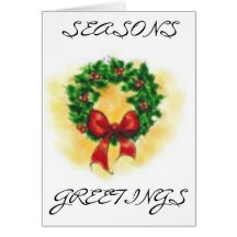 wreath, SEASONS, GREETINGS Cards