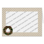 Wreath w/ Candy Canes Photo Card