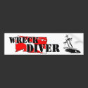 Wreck Diver Bumper Sticker bumper stickers by kklawiter Wreck Diver Bumper Sticker bumper stickers