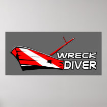 Wreck Diver Poster posters