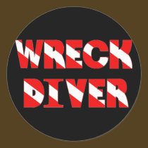 Wreck Diver Text Style stickers