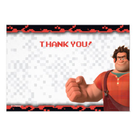 Wreck-It Ralph 1 Thank You Cards Personalized Invitations