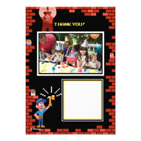 Wreck-It Ralph Birthday Thank You Cards 2 Personalized Announcements