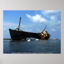 Wreck of the "Cavalier" E Coco Banderos, Panama Poster