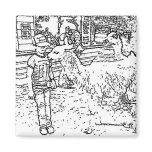 Wrecked 'Um Biting Llama "Coloring Book" Magnet