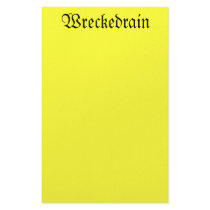 Wreckedrain Stationery