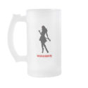 Wreckhouse Devil Girl Frosty Mug by wreckhousemagazine Wreckhouse Devil Girl Frosty Mug