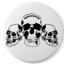 Wreckhouse Giant Ass Skulls Button by wreckhousemagazine Wreckhouse Giant Ass Skulls Button