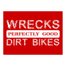 Wrecks Perfectly Good Dirt Bikes Motocross Poster posters