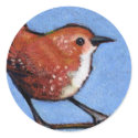 WREN, BIRD, COLOR PENCIL stickers