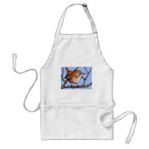 WREN, BIRD, in Oil Pastel aprons by joyart WREN, BIRD, in Oil Pastel aprons