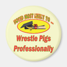Wrestle Pigs Magnets