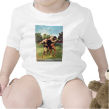 Wrestler By Courbet Gustave Bodysuit