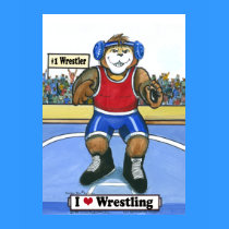 Wrestler T-Shirt by ZachBear Wrestler T-Shirt