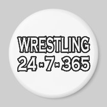 Wrestling 24-7-365 magnet