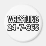 Wrestling 24-7-365 magnet