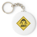 Wrestling Addict Keychain